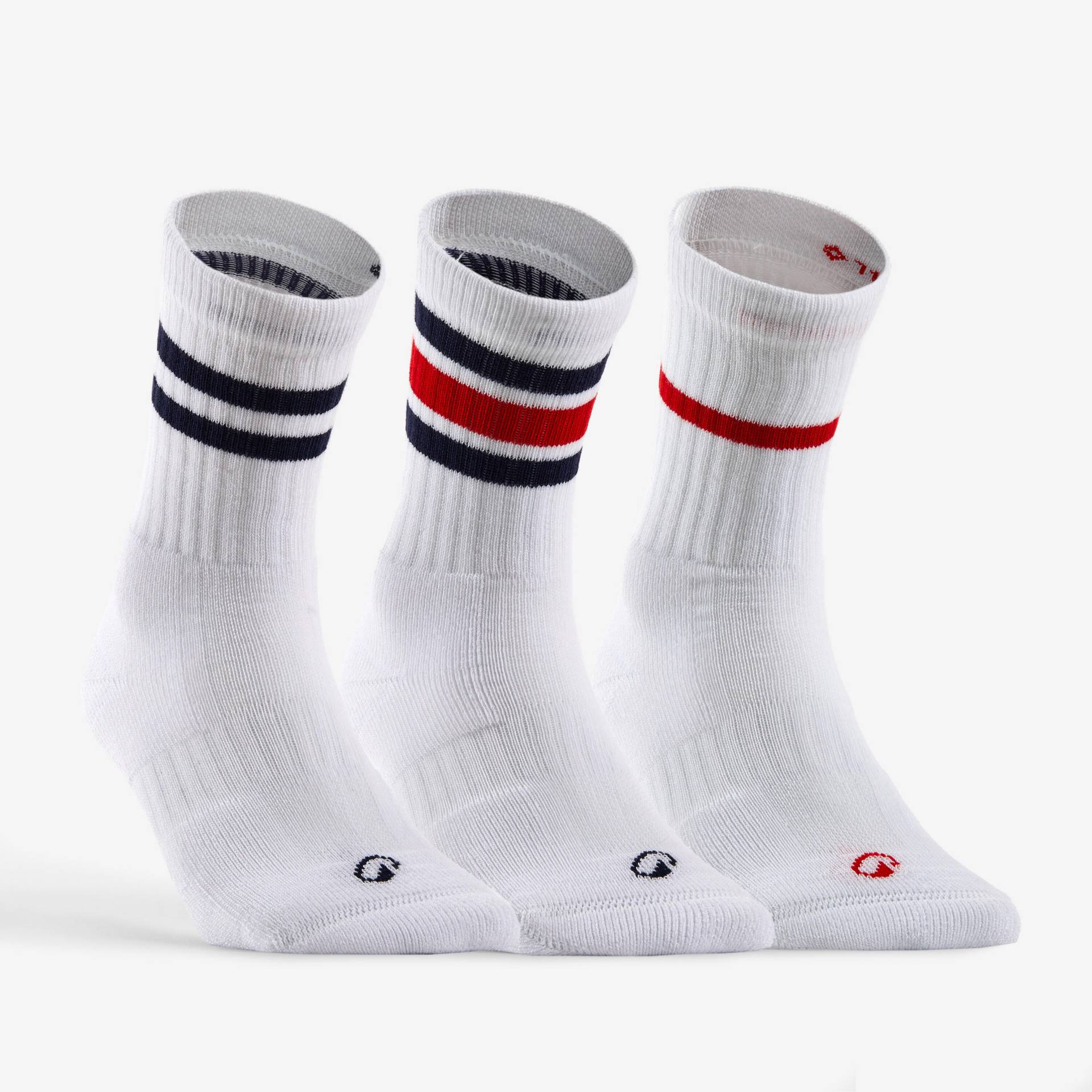 Tennissocken RS 500 Retro 3er-Pack weiss von ARTENGO