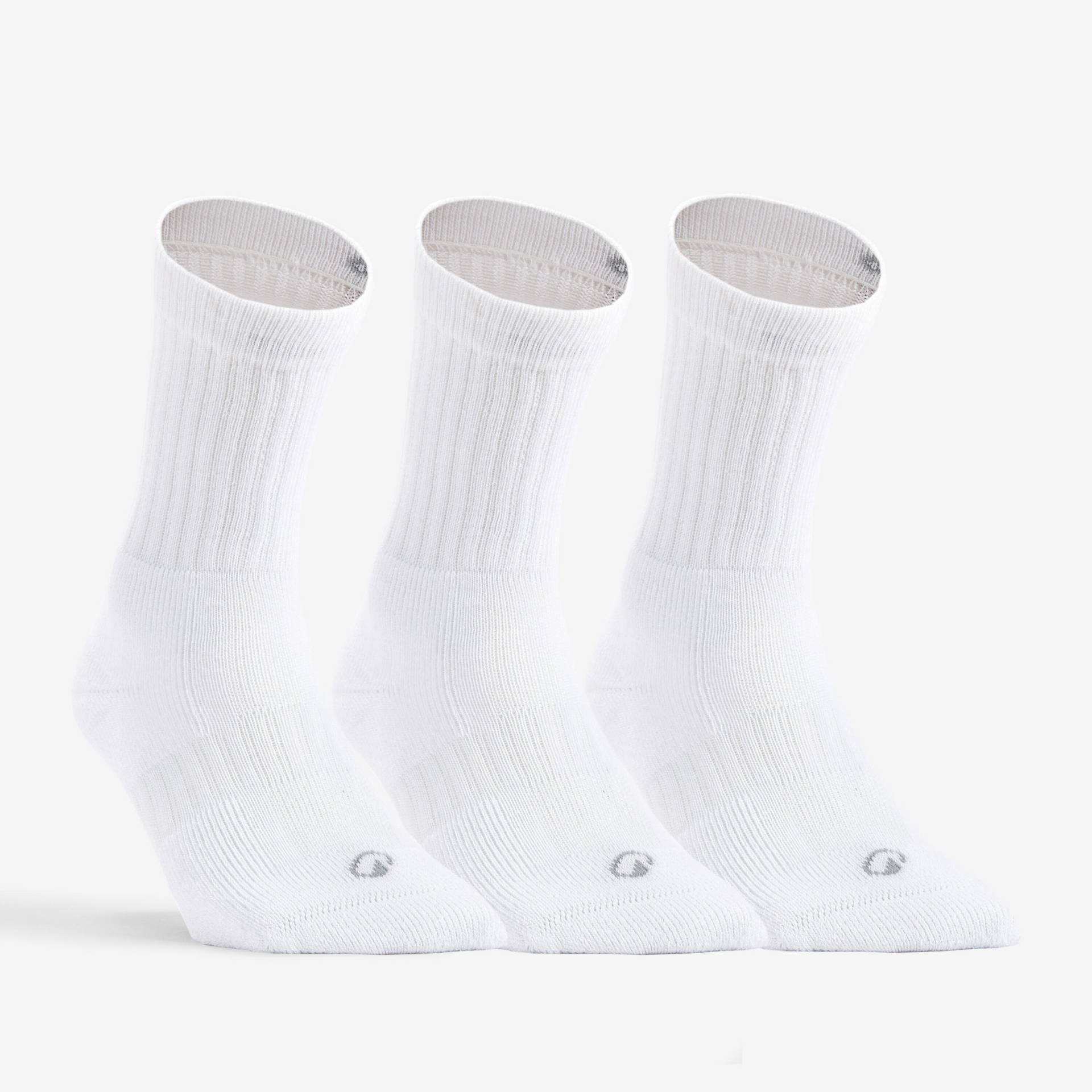 Tennissocken RS 500 hoch 3er-Pack weiss von Decathlon