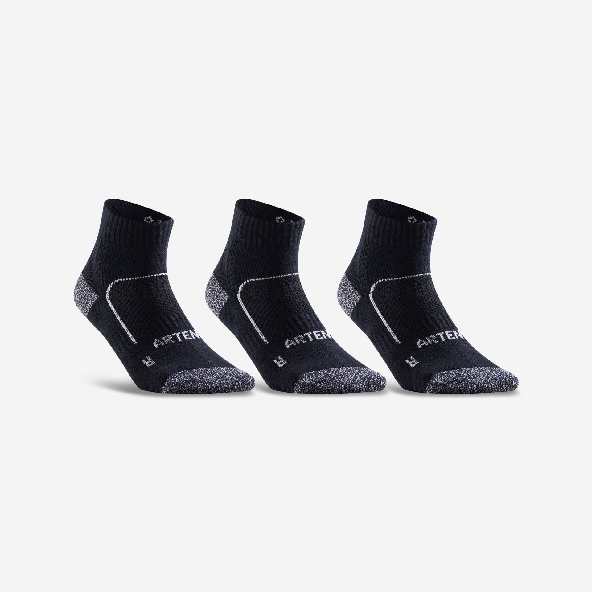 Tennissocken RS 900 Mid 3er-Pack schwarz/weiss Tennissocken RS 900 Mid 3er-Pack schwarz/weiss von ARTENGO