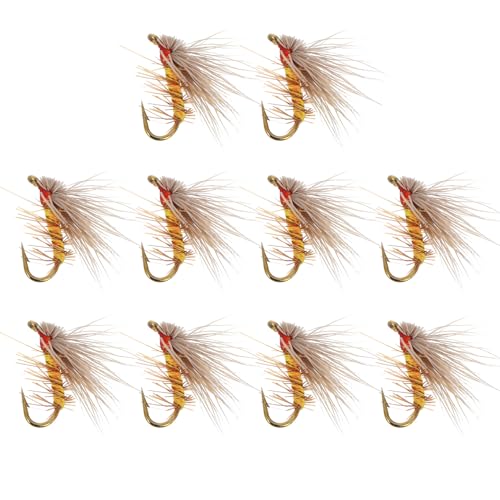 ARTSEWPLY Fliegenfischen Tackle 10 Pack Fliegen Köder Kit Streamer Für Bass Weiche Köder Fliegen Muster Für Umgebungen von ARTSEWPLY