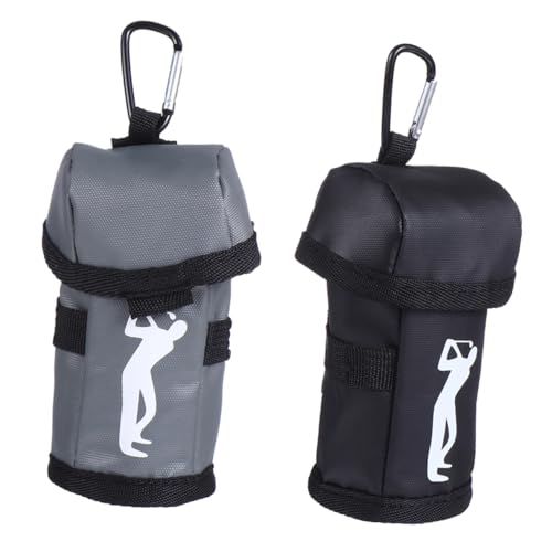 ARTSEWPLY 2 Stück Tragbare Kleine Golfballtasche Golfballhalter Langlebige Tragetasche von ARTSEWPLY