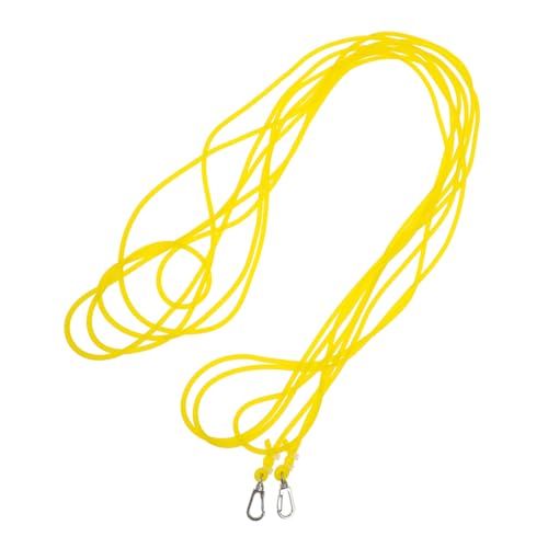 ARTSEWPLY Hochelastisches Fesselseil Sicherungsseil für schützendes Sicherheitsseil Schützendes Angelband Halteseil elastische Angelschnur Angelband für den Außenbereich Gummi Yellow von ARTSEWPLY