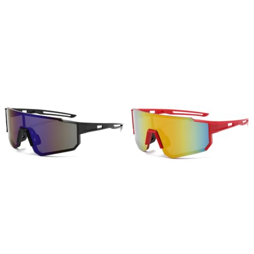 ARVALOLET Fahrrad-Sonnenbrille, Schutz, winddichte MTB-Fahrradbrille, leicht, für Damen und Herren von ARVALOLET