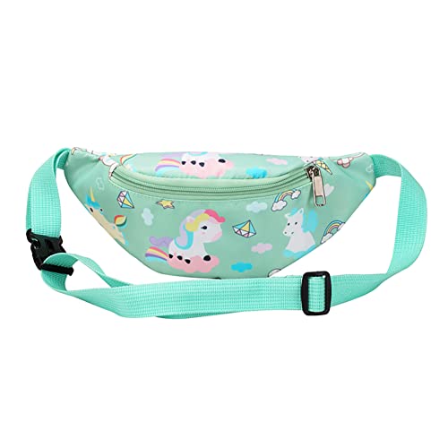 ARVALOLET Mode Kinder Taille Pack Kinder Mädchen Fanny Brust Schulter Messenger Taschen Nette Cartoon Dinosaurier Druck Geldbörse, Stil Zwei, Grün, modisch von ARVALOLET