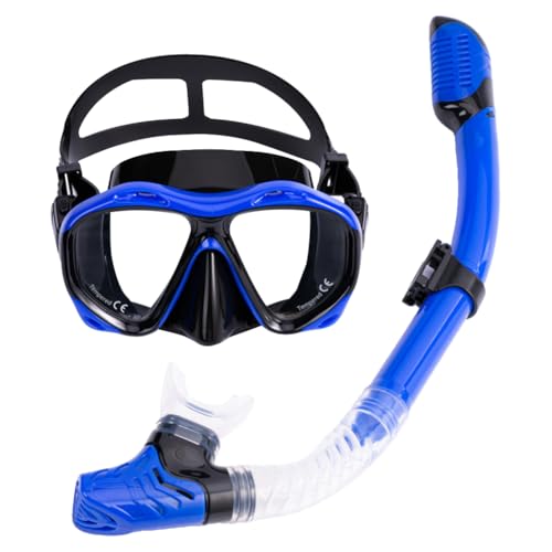 ARVALOLET Trockenschnorchel-Set, weites Sichtfeld, beschlagfrei, Tauchmaske, professionelle Schnorchelausrüstung, Schwimmtauchmaske zum Schnorcheln, Tauchen von ARVALOLET