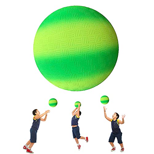 ARVOV PVC Bouncy Kickball, PVC Regenbogen Ball, Kinder Spielball, Wasserball Fußball, Strandball, PVC Ball für Indoor Outdoor 8,5-Zoll (Grün und Gelb) ARVOV PVC Bouncy Kickball, PVC Regenbogen Ball, Kinder Spielball, Wasserball Fußball, Strandball, PVC Ball für Indoor Outdoor 8,5-Zoll (Grün und Gelb) von ARVOV