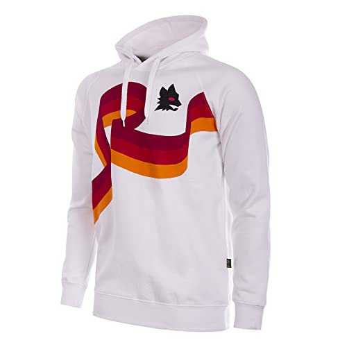 AS Roma Copa Sweatshirt mit Kapuze für Erwachsene, Weiß, S von AS Roma