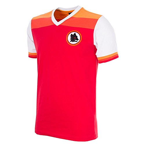 AS Roma Roma, Herren Historisches Fußballtrikot, Rot, 708-M von AS Roma