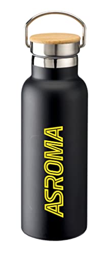 AS Roma Trinkflasche Logo ASR Fluo Gelb, Unisex Erwachsene, Schwarz, Standard AS Roma Trinkflasche Logo ASR Fluo Gelb, Unisex Erwachsene, Schwarz, Standard von AS Roma
