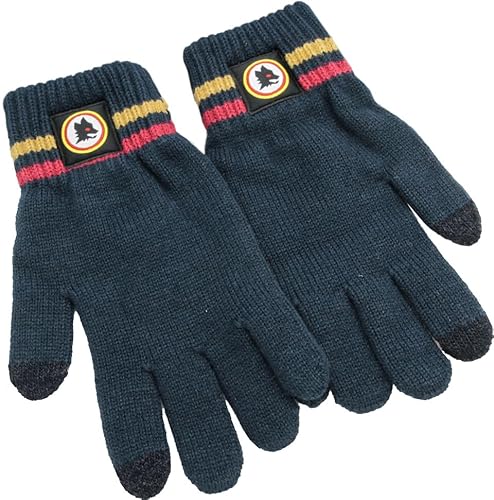 AS Roma WOLF LEATHER PATCH KNITTED GLOVES - NAVY AS Roma WOLF LEATHER PATCH KNITTED GLOVES - NAVY von AS Roma