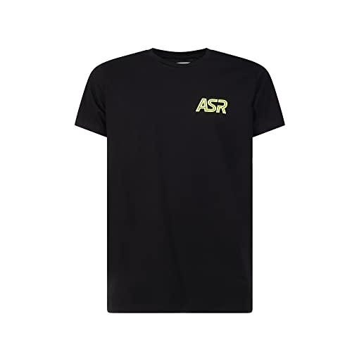 GIL ASR Herren T-Shirt, Schwarz und Neongelb, Extra Large, Schwarz und Neongelb, XXL von AS Roma