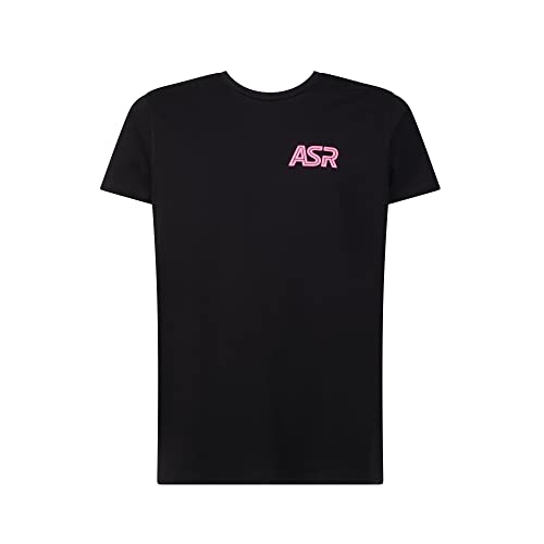 AS ROMA GIL ASR Herren T-Shirt, Schwarz und Rosa Fluo, Large, Schwarz und Rosa Fluo, Large AS ROMA GIL ASR Herren T-Shirt, Schwarz und Rosa Fluo, Large, Schwarz und Rosa Fluo, Large von AS Roma