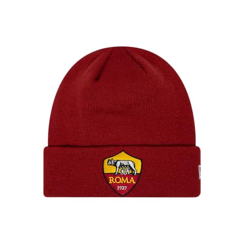 New Era Men's Core Team Logo Beanie Mütze, Red, M-L von AS Roma