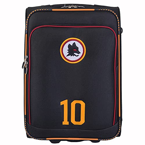 AS Roma 16807, Trolley, Unisex, Erwachsene, Schwarz, Größe 34 x 17 x 50 cm, Schwarz, Misura 34x17x50cm, Trolley von AS Roma