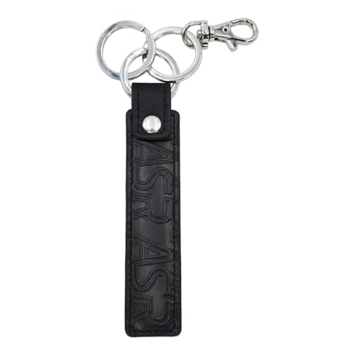 Schlüsselanhänger SAFFIANO SLIM 100% Leder ROMA, Schwarz, SLIM, Klassisch Schlüsselanhänger SAFFIANO SLIM 100% Leder ROMA, Schwarz, SLIM, Klassisch von AS Roma