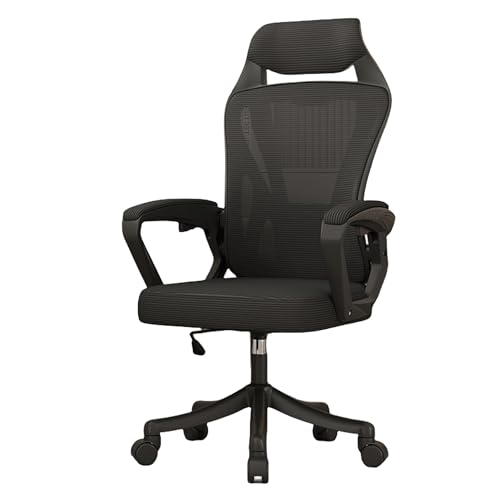 Bürostuhl, Gaming-Stuhl, ergonomische Liegefunktion, bequemer Criss-Cross-Stuhl mit Rollen, Schreibtischstuhl für Schlafzimmer, verstellbare Lendenwirbelstütze | Drehbarer Bürocomputerstuhl für von ASBEQUZBE