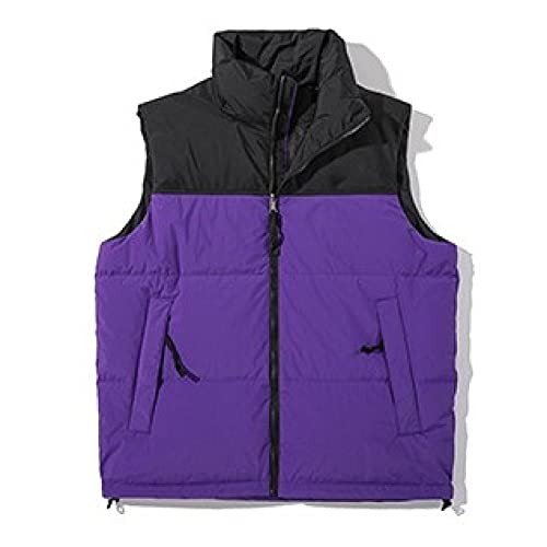 ASDFY Men's Sleeveless Jacket Gilet,Men's Sleeveless Vest with Stand-Up Collar,Quilted Vest Jacket Outdoor Vest Purple Casual Fashion Men Jacket Windproof Zippers Bodywarmer for Men Teens,M ASDFY Men's Sleeveless Jacket Gilet,Men's Sleeveless Vest with Stand-Up Collar,Quilted Vest Jacket Outdoor Vest Purple Casual Fashion Men Jacket Windproof Zippers Bodywarmer for Men Teens,M von ASDFY