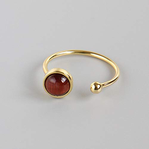 ASDFY Natürlicher Roter Tigerauge-Steinring Kristall, Rund, Goldfarbe, Verstellbarer Damen-Ring Mit Offenem Stein, Reiki-Balance, Knöchel, Finger, Ringe, Ewigkeitsring Für Frauen, Mädchen, Männer ASDFY Natürlicher Roter Tigerauge-Steinring Kristall, Rund, Goldfarbe, Verstellbarer Damen-Ring Mit Offenem Stein, Reiki-Balance, Knöchel, Finger, Ringe, Ewigkeitsring Für Frauen, Mädchen, Männer von ASDFY