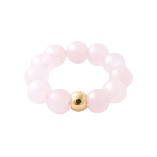 ASDFY Naturstein-Süßwasserperlen-Ring, Böhmischer Perlenring, Elastisch, Damen-Steinringe, Reiki-Balance, Knöchel-Fingerringe, Ewigkeitsring Für Frauen, Mädchen, Männer, Rosa Kristall ASDFY Naturstein-Süßwasserperlen-Ring, Böhmischer Perlenring, Elastisch, Damen-Steinringe, Reiki-Balance, Knöchel-Fingerringe, Ewigkeitsring Für Frauen, Mädchen, Männer, Rosa Kristall von ASDFY