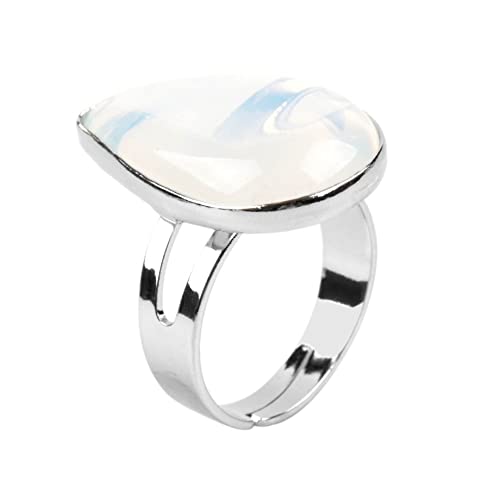 ASDFY Natursteinring Kristall-Wassertropfen-Ring, Verstellbar, Offene Steinringe, Reiki-Balance, Knöchel-Fingerringe, Ewigkeitsring Für Frauen, Mädchen, Männer, Opal ASDFY Natursteinring Kristall-Wassertropfen-Ring, Verstellbar, Offene Steinringe, Reiki-Balance, Knöchel-Fingerringe, Ewigkeitsring Für Frauen, Mädchen, Männer, Opal von ASDFY