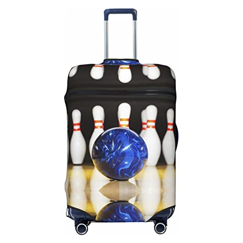 ASEELO Bowling-Koffer-Abdeckung, Reisegepäck-Abdeckung, Koffer-Schutz, passend für 45,7 - 81,3 cm Gepäck, Schwarz, X-Large von ASEELO