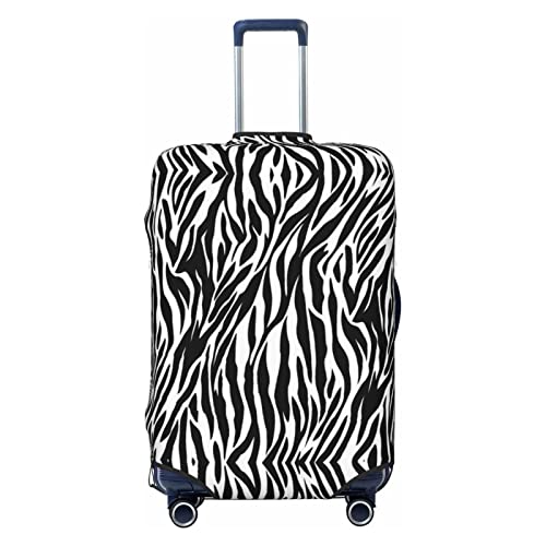 ASEELO Kofferüberzüge mit Zebramuster, elastische Gepäckabdeckung, waschbare Reisegepäckabdeckung, für Urlaub, Reisen., Schwarz, Large von ASEELO