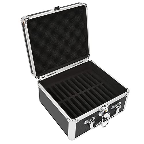 ASHATA Festplattengehäuse 2,5 Zoll 20 Schacht, HDD-Aufbewahrungsbox Koffer mit Sicherheitsschloss und Dämpfungspolster, Stoßfeste wasserdichte Externe Festplatten-Tragetasche, Schwarz ASHATA Festplattengehäuse 2,5 Zoll 20 Schacht, HDD-Aufbewahrungsbox Koffer mit Sicherheitsschloss und Dämpfungspolster, Stoßfeste wasserdichte Externe Festplatten-Tragetasche, Schwarz von ASHATA