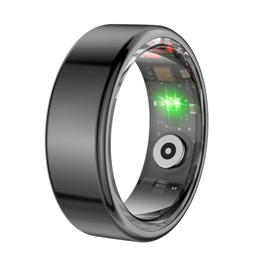 ASHATA Smart Ring Tracker, Fitness Tracker Smart Ring, Smart Rings für Männer und Frauen BT Electric Book Page Turning Music Control Kamera Fernbedienung für Android für IOS (Trüben) von ASHATA