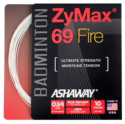 ASHAWAY ZyMax 69 Fire Badminton-Set, 0,69 mm von ASHAWAY