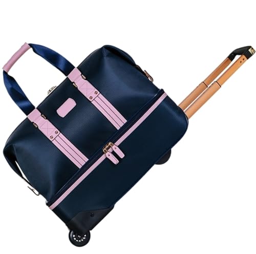ASHSDI Koffer Reisekoffer Trolley 20-Zoll-Reisekoffer, Doppellagige Kleidung, Reisetasche, Abriebfester Koffer Boardcase Handgepäck (Color : B, Size : 20inch) von ASHSDI