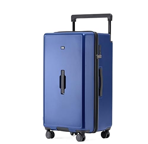 ASHSDI Koffer Reisekoffer Trolley 26-Zoll-Gepäck, Verdickter Reißverschluss, Handgepäck, Breiter Trolley, Verschleißfester Koffer Boardcase Handgepäck (Color : Blue, Size : 26inch) von ASHSDI