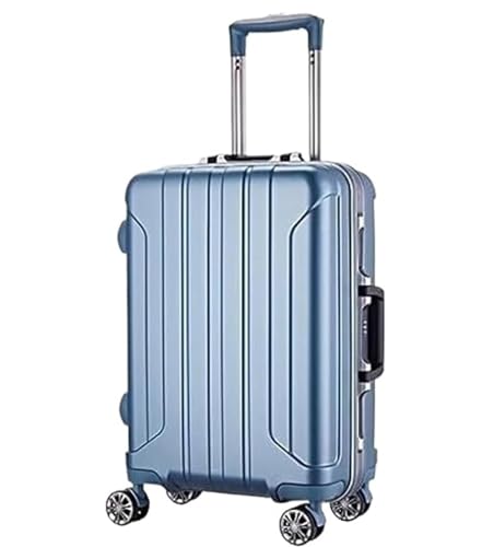 ASHSDI Koffer Reisekoffer Trolley Leichter Koffer, Trolley-Koffer Aus Aluminiumlegierung, Gestreift, Tragbar, Langlebig Boardcase Handgepäck (Color : C, Size : 24in) von ASHSDI