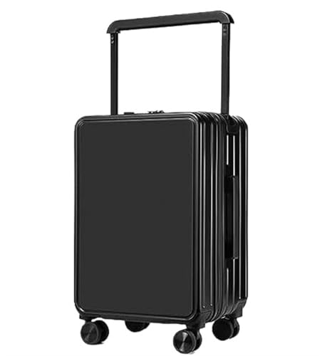 ASHSDI Koffer Reisekoffer Trolley USB-Schnittstelle, Koffer, Trolley, Gepäck, Universalräder, Zahlenschloss, Aufgegebenes Gepäck Boardcase Handgepäck (Color : C, Size : 24 in) von ASHSDI