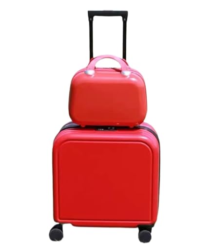 Koffer Reisekoffer Trolley 2-teiliges Kofferset Mit Spinnerrädern, Hartschalen-Handgepäckset Boardcase Handgepäck (Color : A, Size : 20in) von ASHSDI