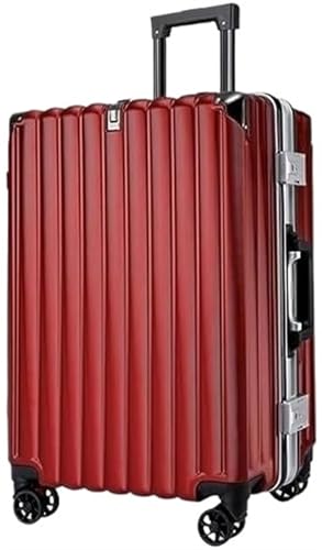 Koffer Reisekoffer Trolley Gepäck Handgepäck Hartschalenkoffer Mit Großem Fassungsvermögen Und Rollenkoffer Boardcase Handgepäck (Color : A, Size : 24in) von ASHSDI