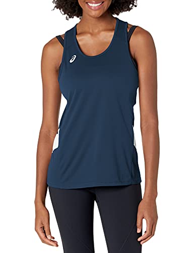 ASICS Damen Singlet Team Sweep Singlet Medium Marineblau/weiß ASICS Damen Singlet Team Sweep Singlet Medium Marineblau/weiß von ASICS