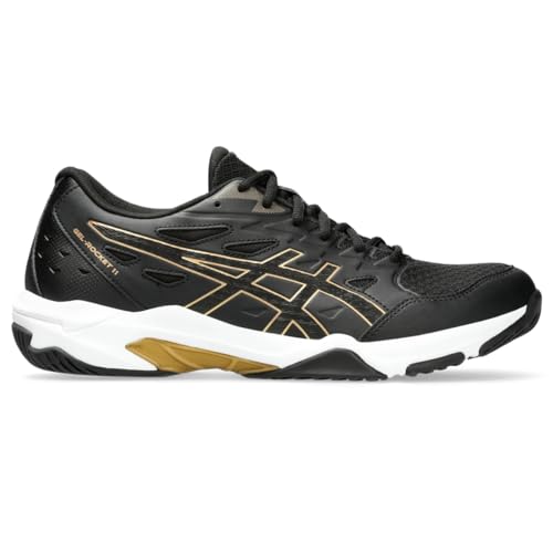 ASICS Herren Gel-Rocket 11 Volleyballschuhe, Größe 41,5, Schwarz/Pure Gold von ASICS