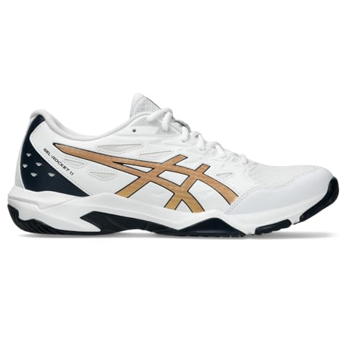 ASICS Herren Gel-Rocket 11 Volleyballschuhe, Größe 48, Weiß/Pure Gold ASICS Herren Gel-Rocket 11 Volleyballschuhe, Größe 48, Weiß/Pure Gold von ASICS