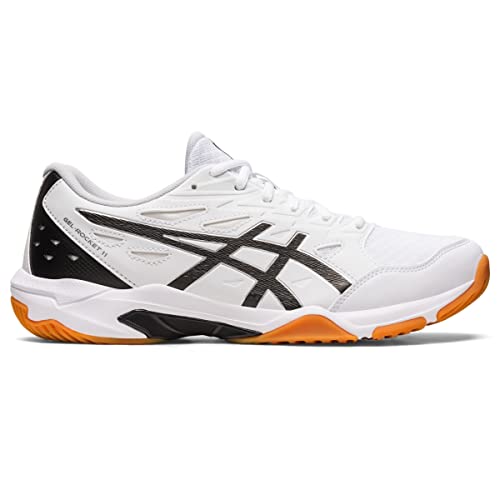 ASICS Herren Gel-Rocket 11 Volleyballschuhe, Weiß/reines Silber, 42.5 EU von ASICS