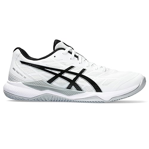 ASICS Herren Gel-Tactic 12 Volleyballschuhe, Größe 44, Weiß/Schwarz von ASICS