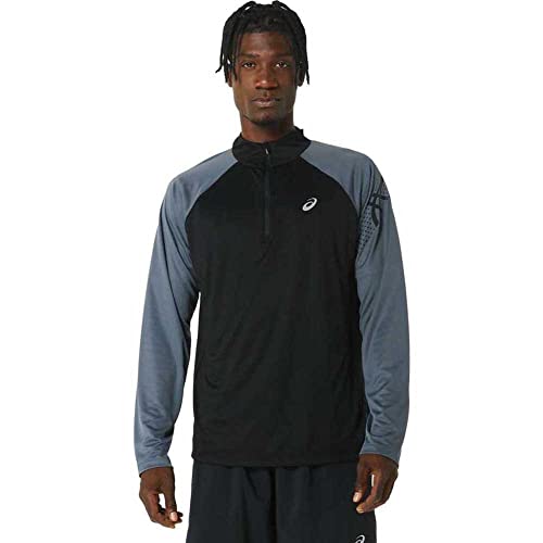 ASICS 2011C732-001 ICON LS 1/2 Zip Sweatshirt Herren Performance Black/Carrier Grey Größe S von ASICS