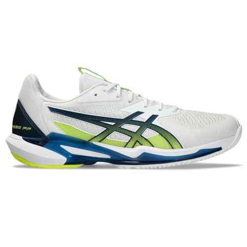 ASICS Herren Solution Speed FlyteFoam 3 Tennisschuhe, Größe 47, Weiß/Makoblau von ASICS