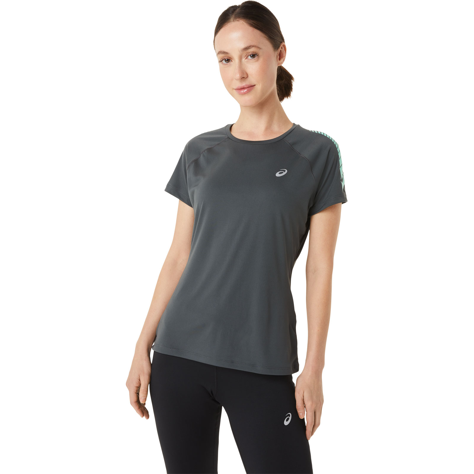 Asics Stripe Short Sleeve Top Lady | 2012C416-020 Asics Stripe Short Sleeve Top Lady | 2012C416-020 von ASICS