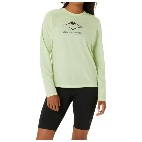 Asics - Women's Fujitrail Logo L/S Top - Laufshirt Gr L grün von ASICS