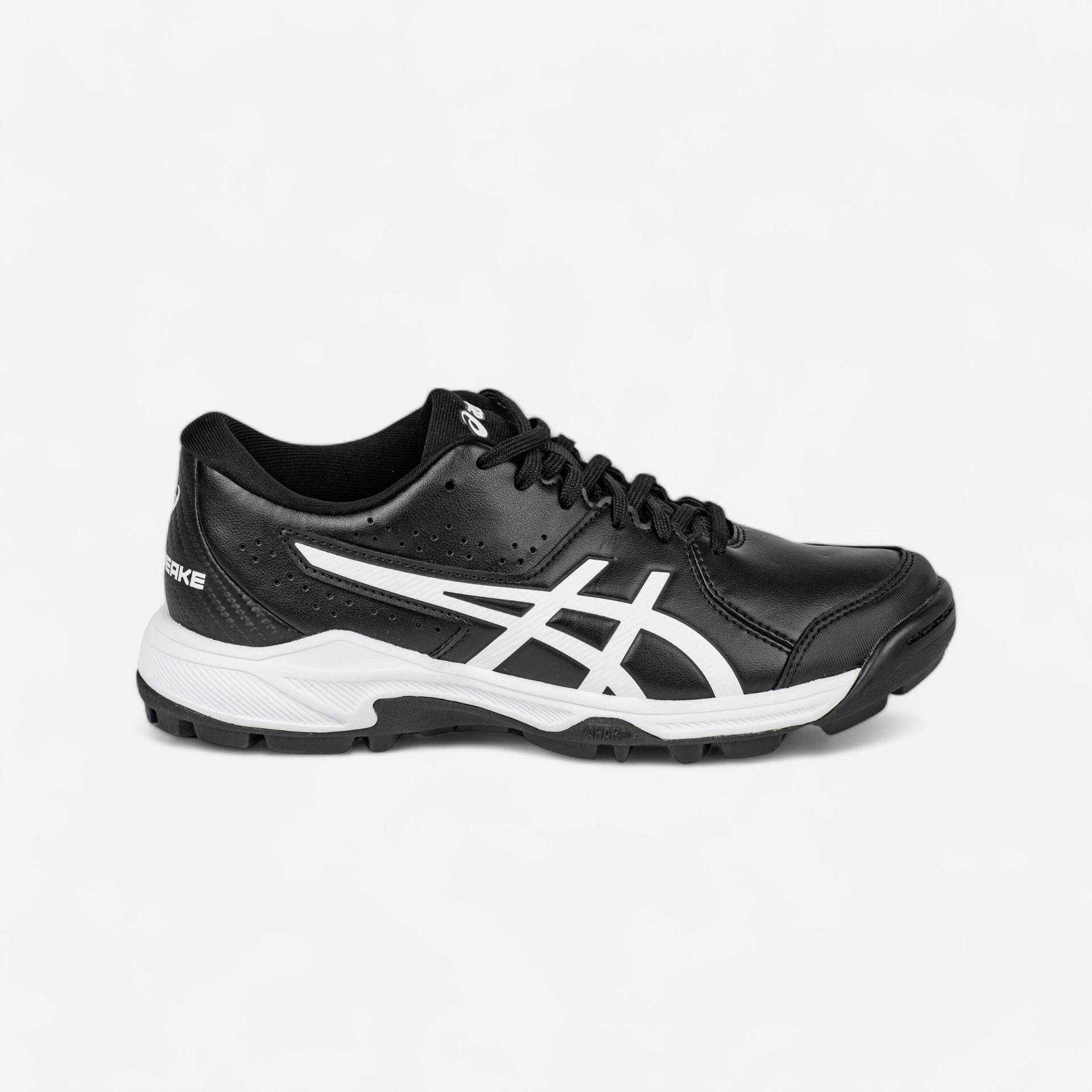 Kinder Feldhockeyschuhe Jugendliche - ASICS GEL PEAKE 2 GS schwarz/grau von ASICS