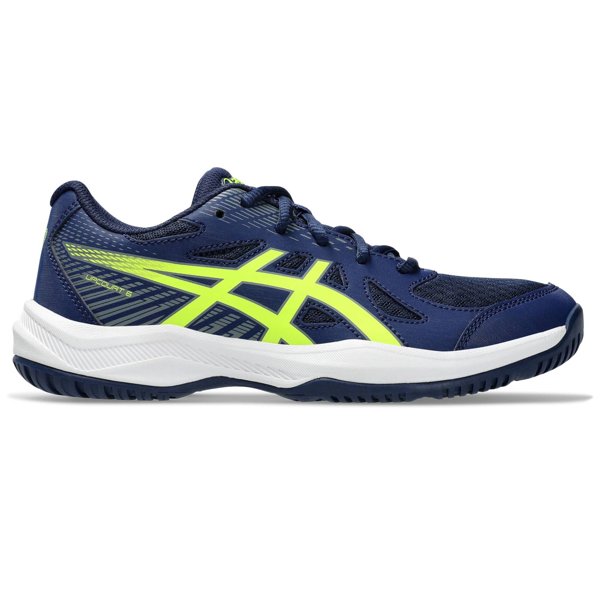 Kinder Hallenschuhe - ASICS Upcourt 6 GS blue/yellow von ASICS