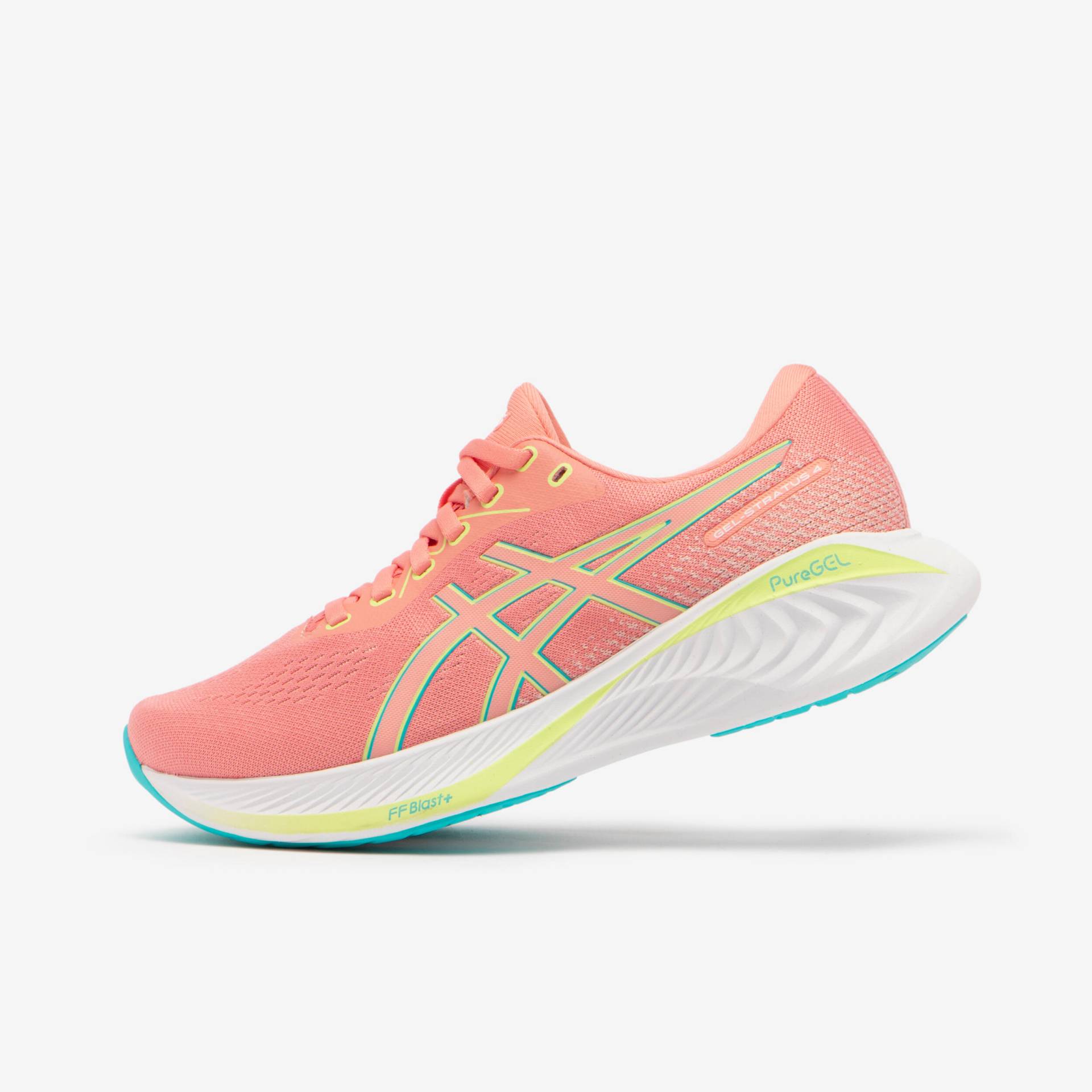 Laufschuhe Damen Asics - Gel-Stratus Knit 4 rosa/neongrün von ASICS