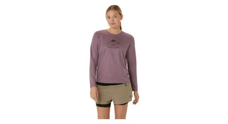 asics fujitrail logo langarm trikot mauve damen von ASICS