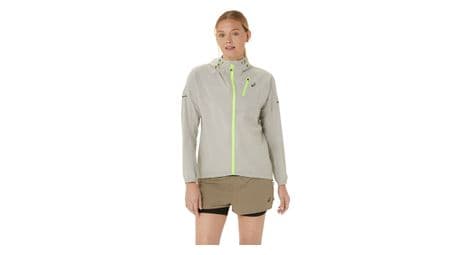 asics fujitrail waterproof jacke grau damen von ASICS