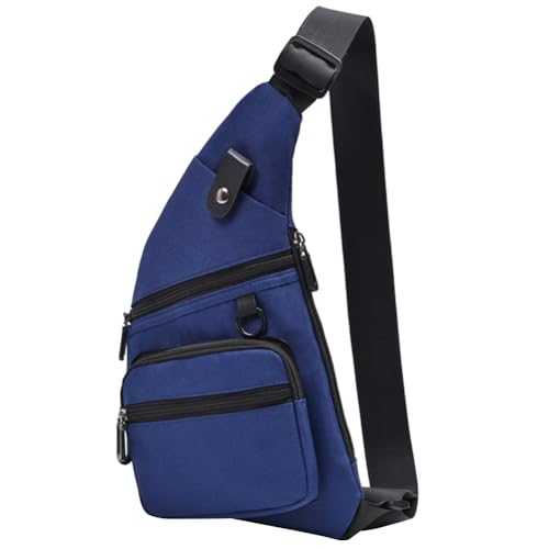 ASIEIT Anti-Diebstahl-Reisetasche, multifunktionale Gürteltasche, großes Fassungsvermögen, Umhängetasche, Verstellbarer Riemen, wasserdicht, zum Laufen, Wandern (blau) von ASIEIT